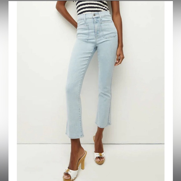 Veronica Beard Denim - Veronica Beard Carly Kick Flare With Patch Pockets in color Get Reel size 30 NWT